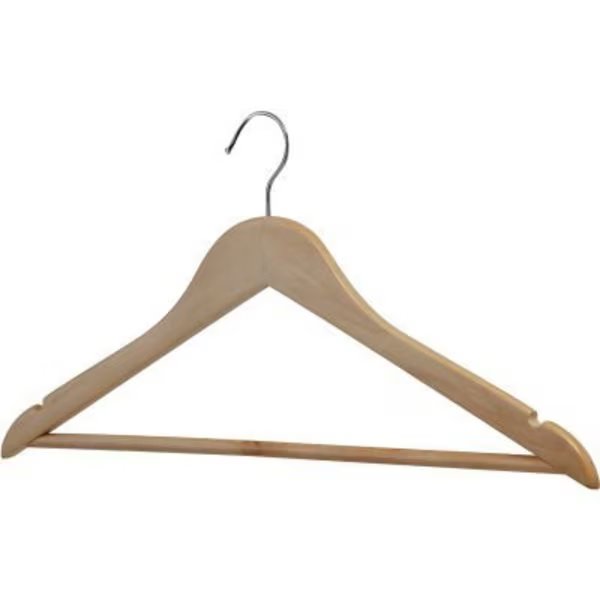 Lorell Wooden Coat Hanger - Pack of 30, Lorell, Mfr#: LLR01066